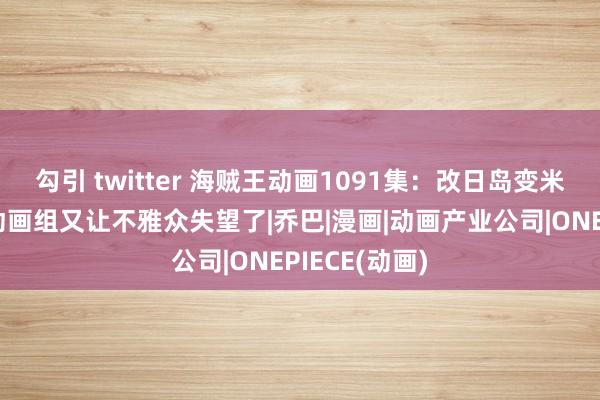   勾引 twitter 海贼王动画1091集：改日岛变米奇妙妙屋，动画组又让不雅众失望了|乔巴|漫画|动画产业公司|ONEPIECE(动画)