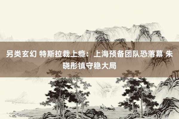   另类玄幻 特斯拉裁上瘾：上海预备团队恐落幕 朱晓彤镇守稳大局
