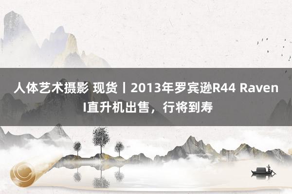 人体艺术摄影 现货丨2013年罗宾逊R44 Raven I直