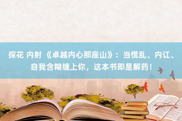 探花 内射 《卓越内心那座山》：当慌乱、内讧、自我含糊缠上你